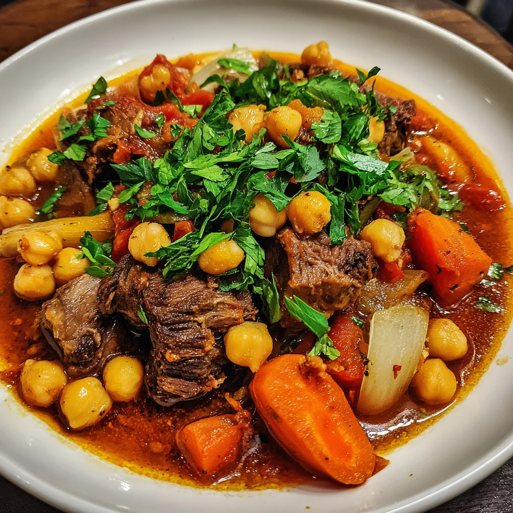 Lamb Stew with Chickpeas – Hearty, Spiced & Comfort in a Bowl!