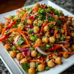 Crunchy Thai Chickpea Salad – Fresh, Zesty & Packed with Texture!