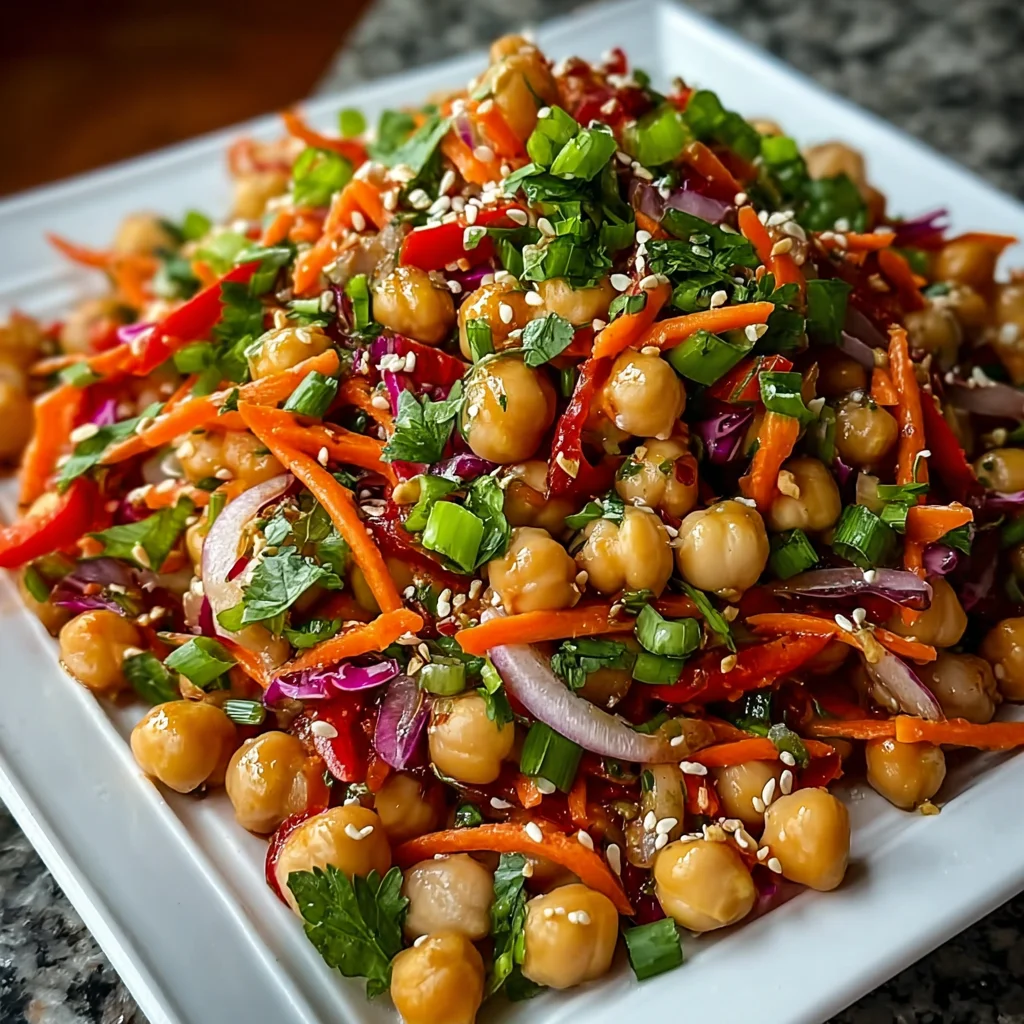 Crunchy Thai Chickpea Salad – Fresh, Zesty & Packed with Texture!