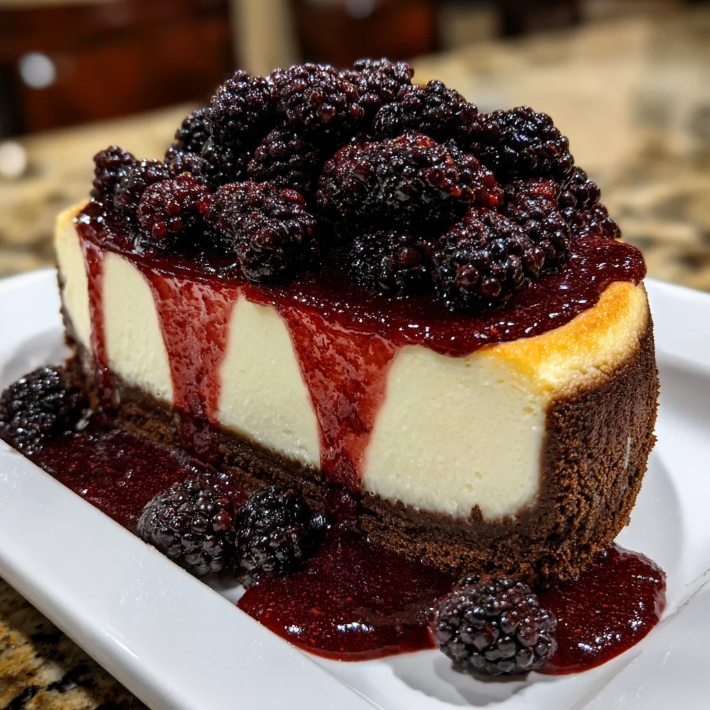 Blackberry Red Velvet Cheesecake – Lush, Velvety & Berry-Delicious!