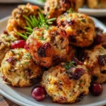 Cranberry & Turkey Stuffing Balls – Holiday Leftovers, Reimagined!