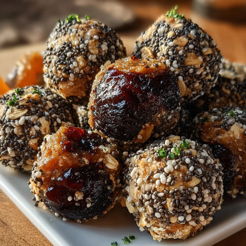 No-Bake Fig Jam Energy Bites – Sweet, Chewy & Packed with Natural Energy! 
