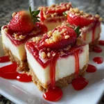 Delightful Strawberry Crunch Cheesecake Chunks – Bite-Sized, Creamy & Irresistible!