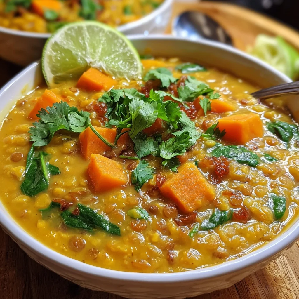 Cozy Coconut Curry Lentil Soup – Creamy, Spiced & Nourishing!