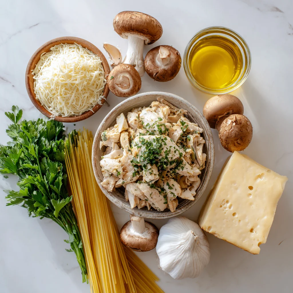 Easy Chicken Tetrazzini Pasta – Creamy, Cheesy & Family-Friendly Comfort!