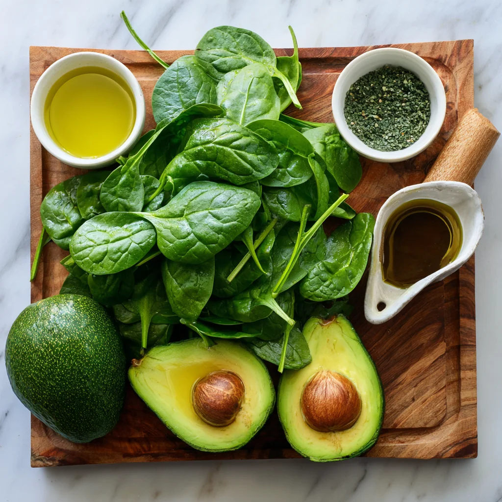 Green Smoothie with Spinach & Avocado – Creamy, Refreshing & Packed with Nutrients!