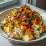 Crack Chicken Casserole Bake – Creamy, Cheesy & Totally Addictive!