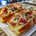 Lobster-Stuffed Garlic Bread Boats – Buttery, Cheesy & Totally Indulgent!