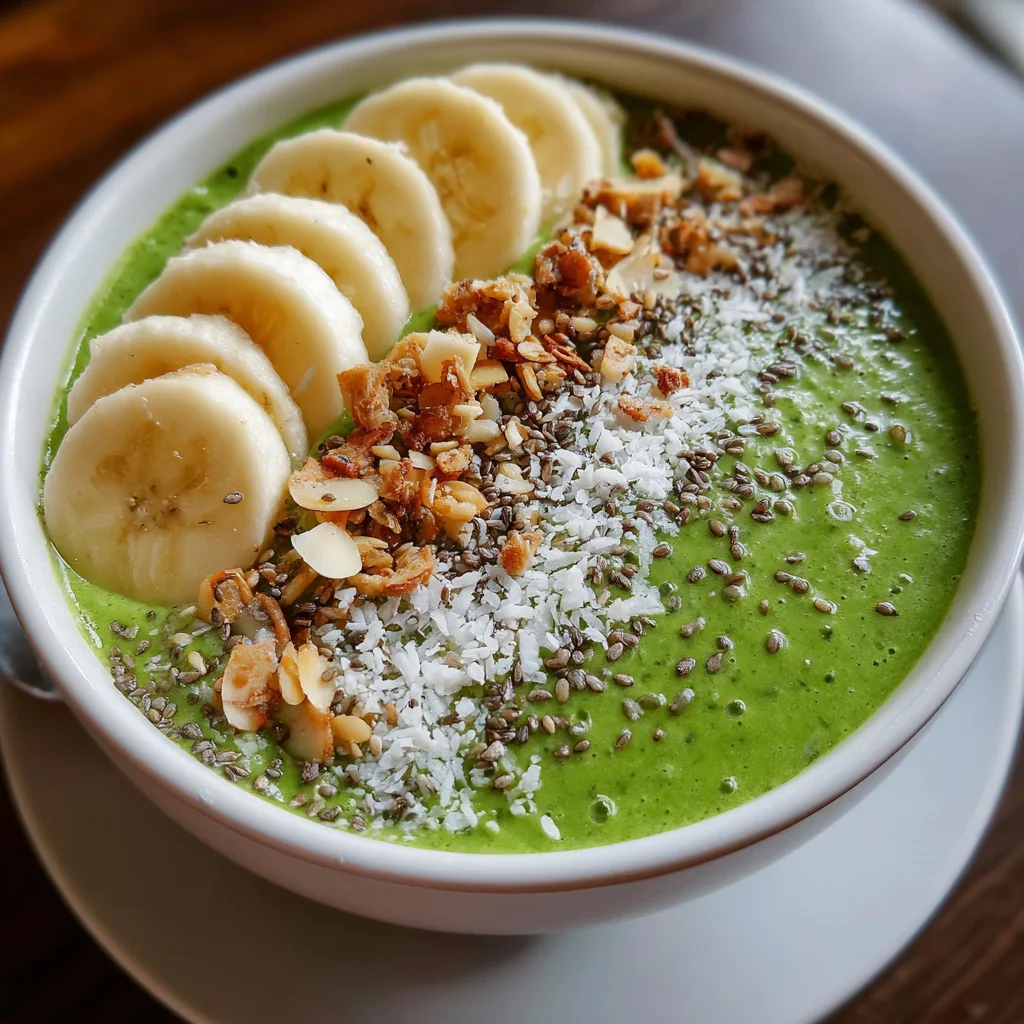Green Smoothie with Spinach & Avocado – Creamy, Refreshing & Packed with Nutrients!