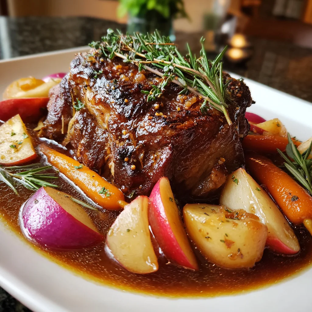 Apple Cider Braised Pork Shoulder – Tender, Juicy & Packed with Fall Flavor!