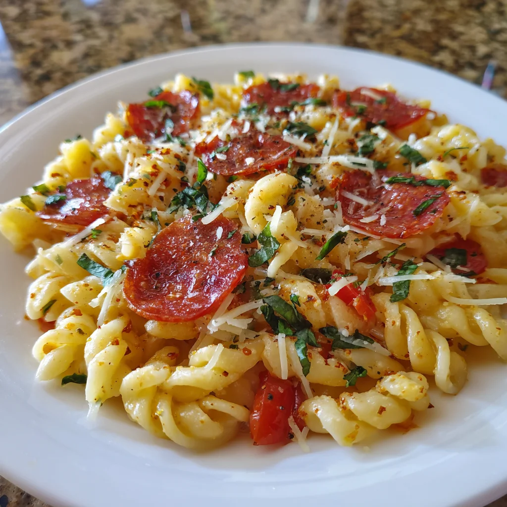 Garlic Butter Pizza Pasta Bowls – Cheesy, Saucy & Totally Irresistible!