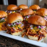 BBQ Chicken Slider Buns – Saucy, Cheesy & Crowd-Pleasing!
