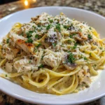 Easy Chicken Tetrazzini Pasta – Creamy, Cheesy & Family-Friendly Comfort!