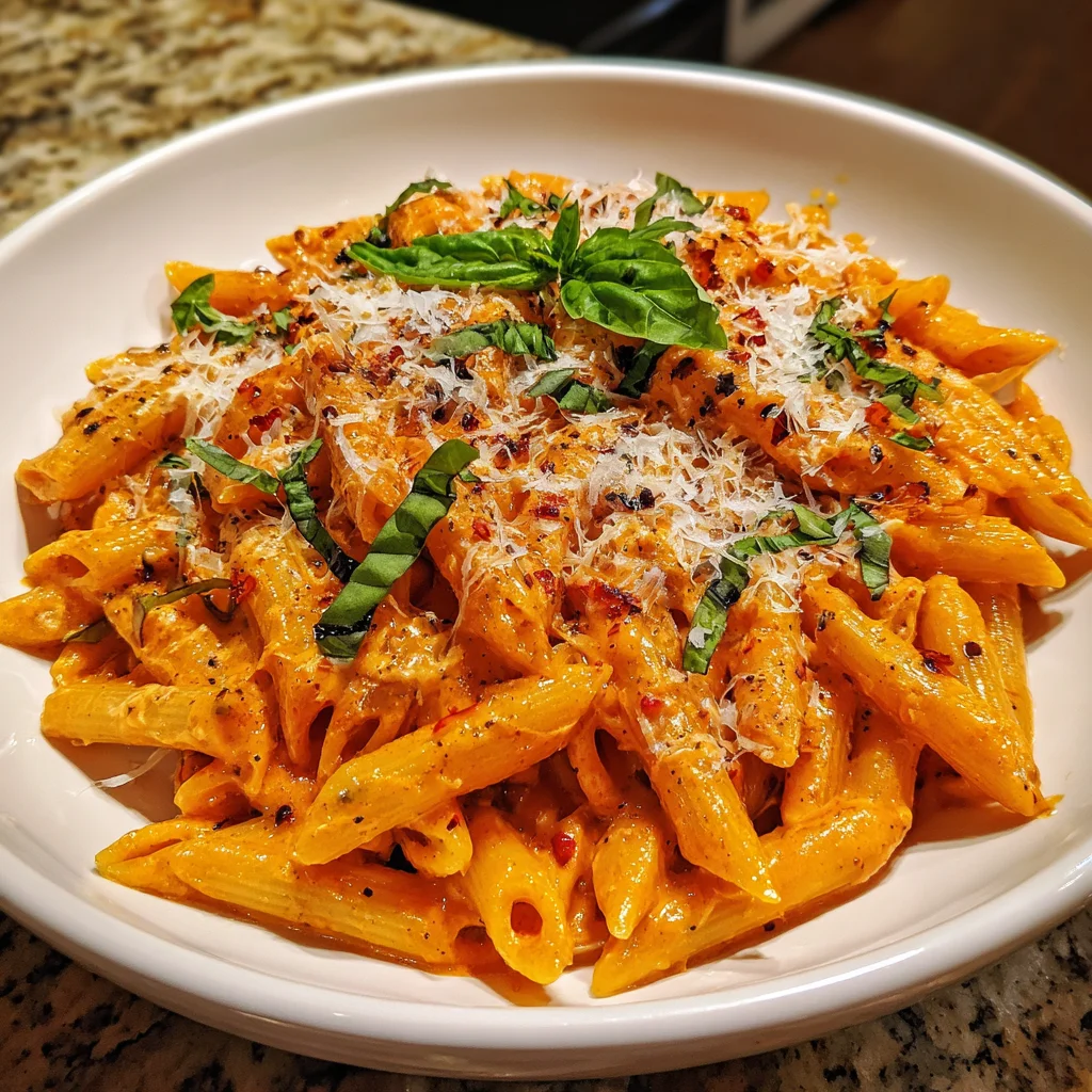 Creamy Tomato Garlic Pasta – Rich, Velvety & Bursting with Flavor!
