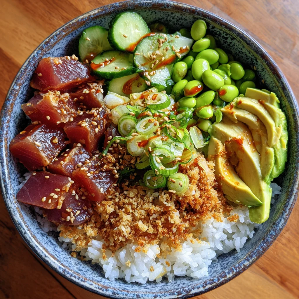 Spicy Tuna Rice Bowl – Fresh, Fiery & Packed with Flavor!