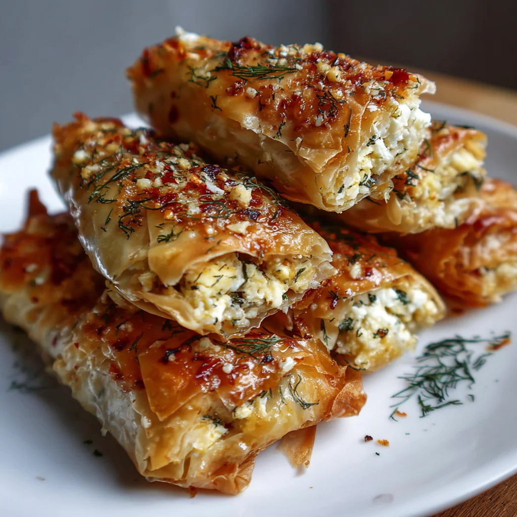 Oven Fried Feta Rolls with Chili Honey – Crispy, Creamy & Sweet-Heat Perfection!