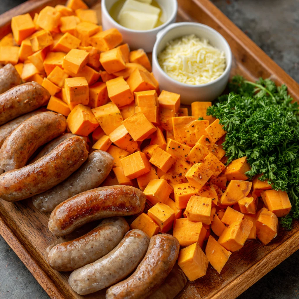 Sausage and Sweet Potatoes with Honey Garlic Sauce – Sweet, Savory & Incredibly Satisfying!