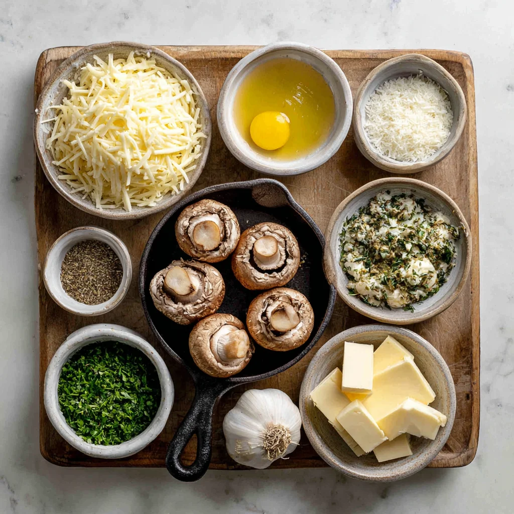 Cheesy Garlic Herb Stuffed Mushrooms – Savory, Gooey & Irresistible!