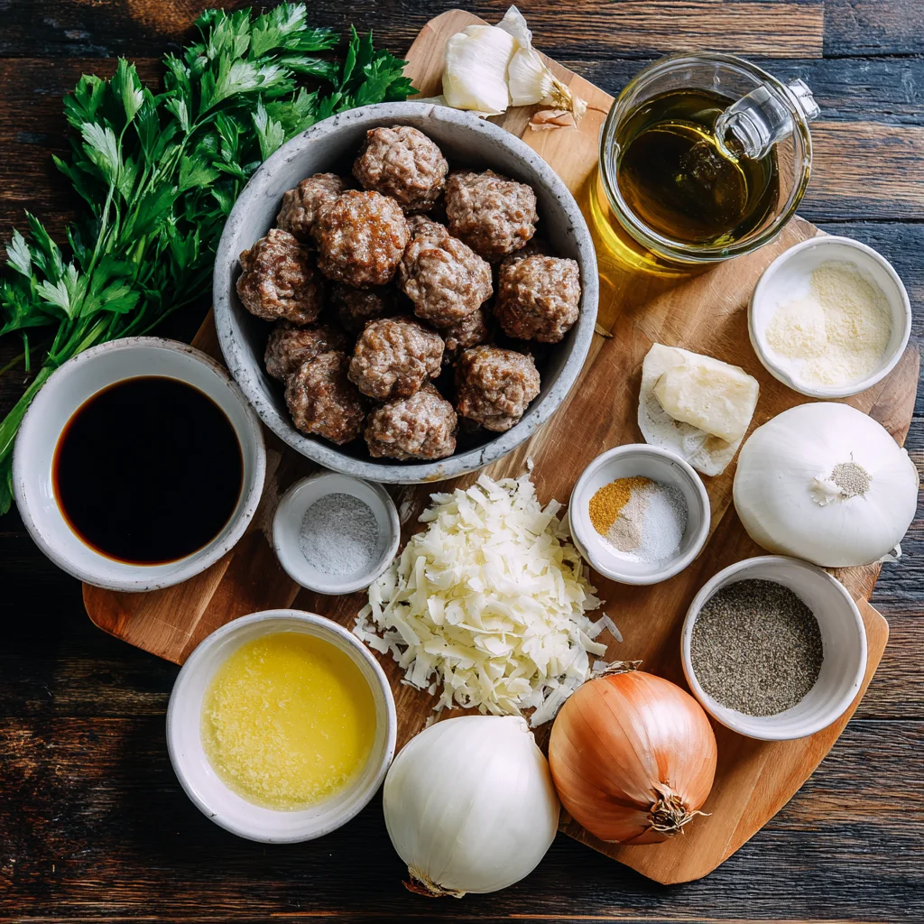 Crock Pot French Onion Meatballs – Savory, Cheesy & Slow-Cooked to Perfection!