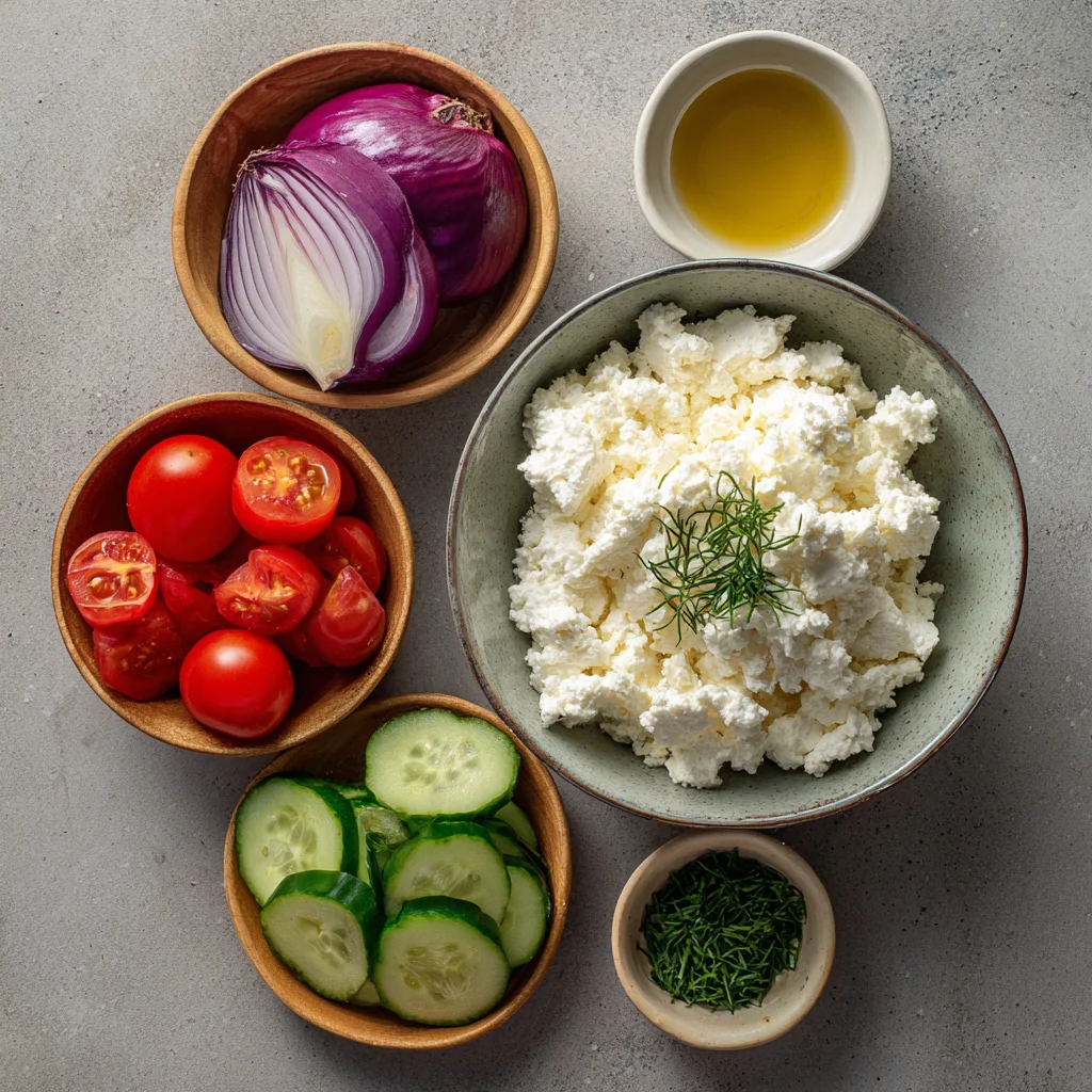 Savory Cottage Cheese Bowl – Fresh, Creamy & Packed with Protein!