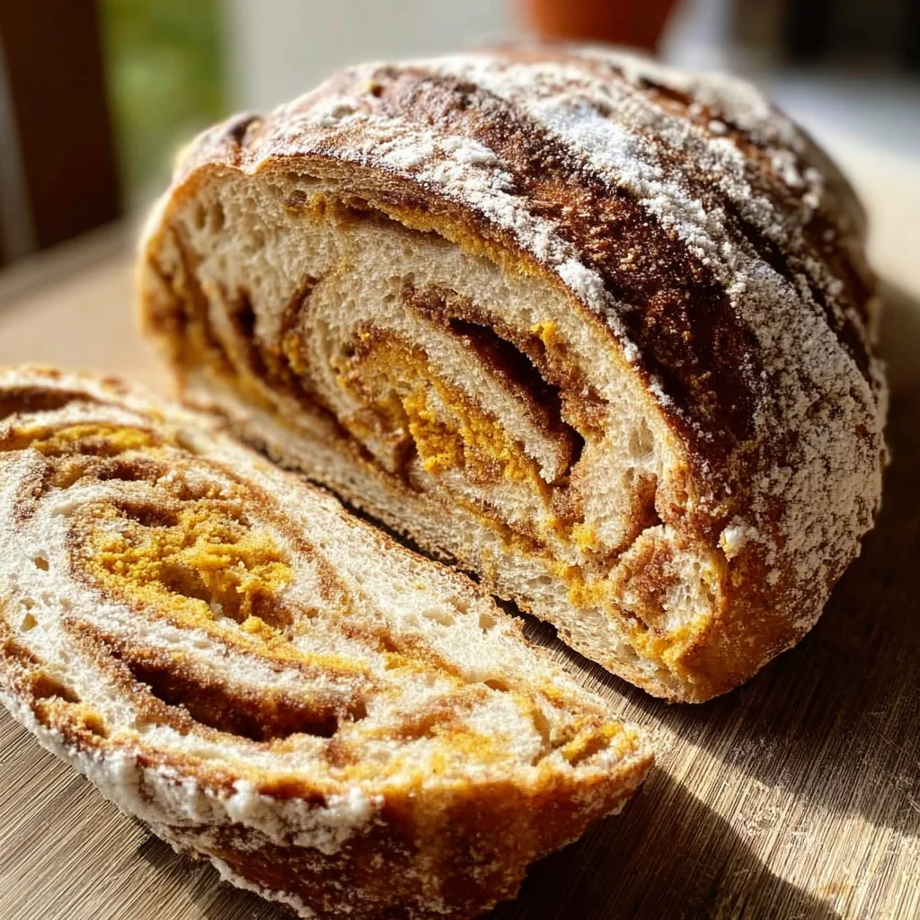 Cinnamon Swirl Pumpkin Sourdough Bread – Warm, Spiced & Perfectly Soft!