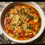 Vegetable Orzo Soup – Cozy, Nourishing & Full of Fresh Flavor!