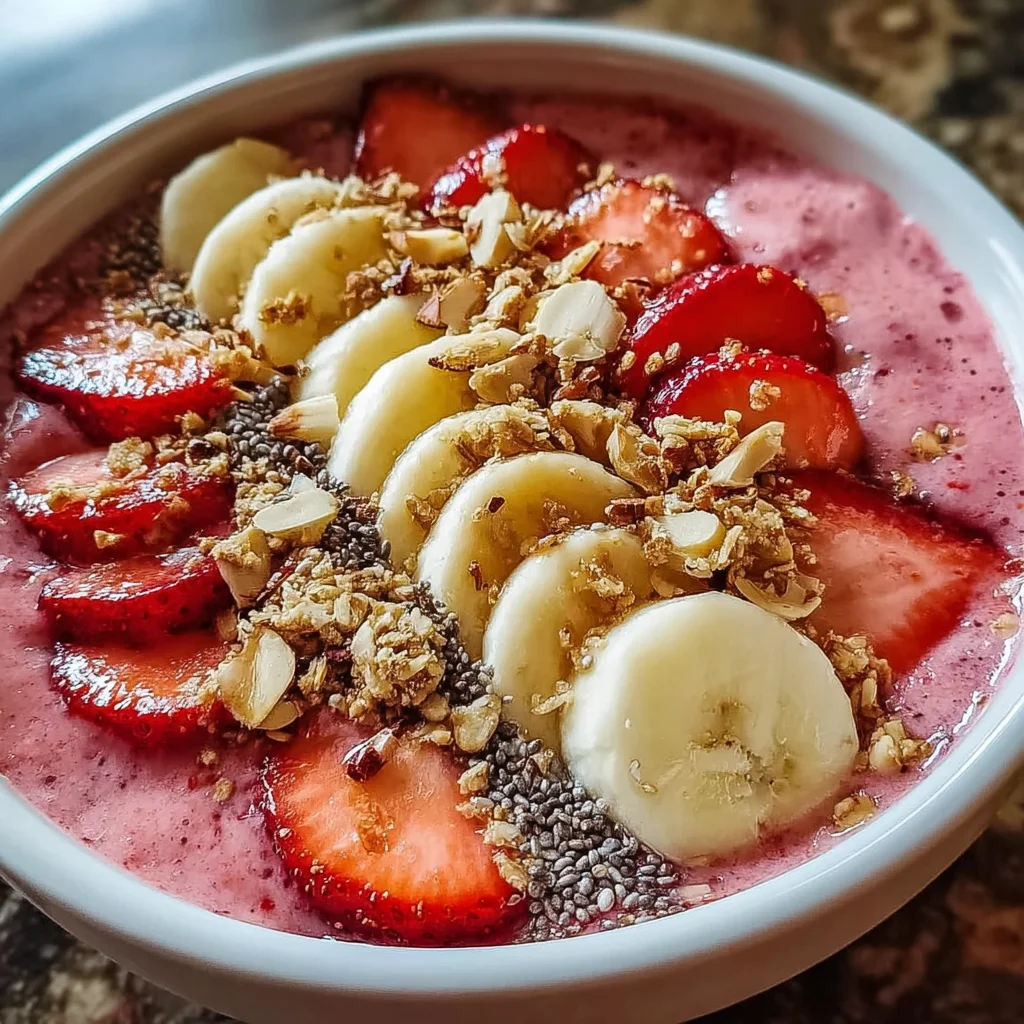 Strawberry Smoothie Bowl – Refreshing, Creamy & Bursting with Berry Bliss!
