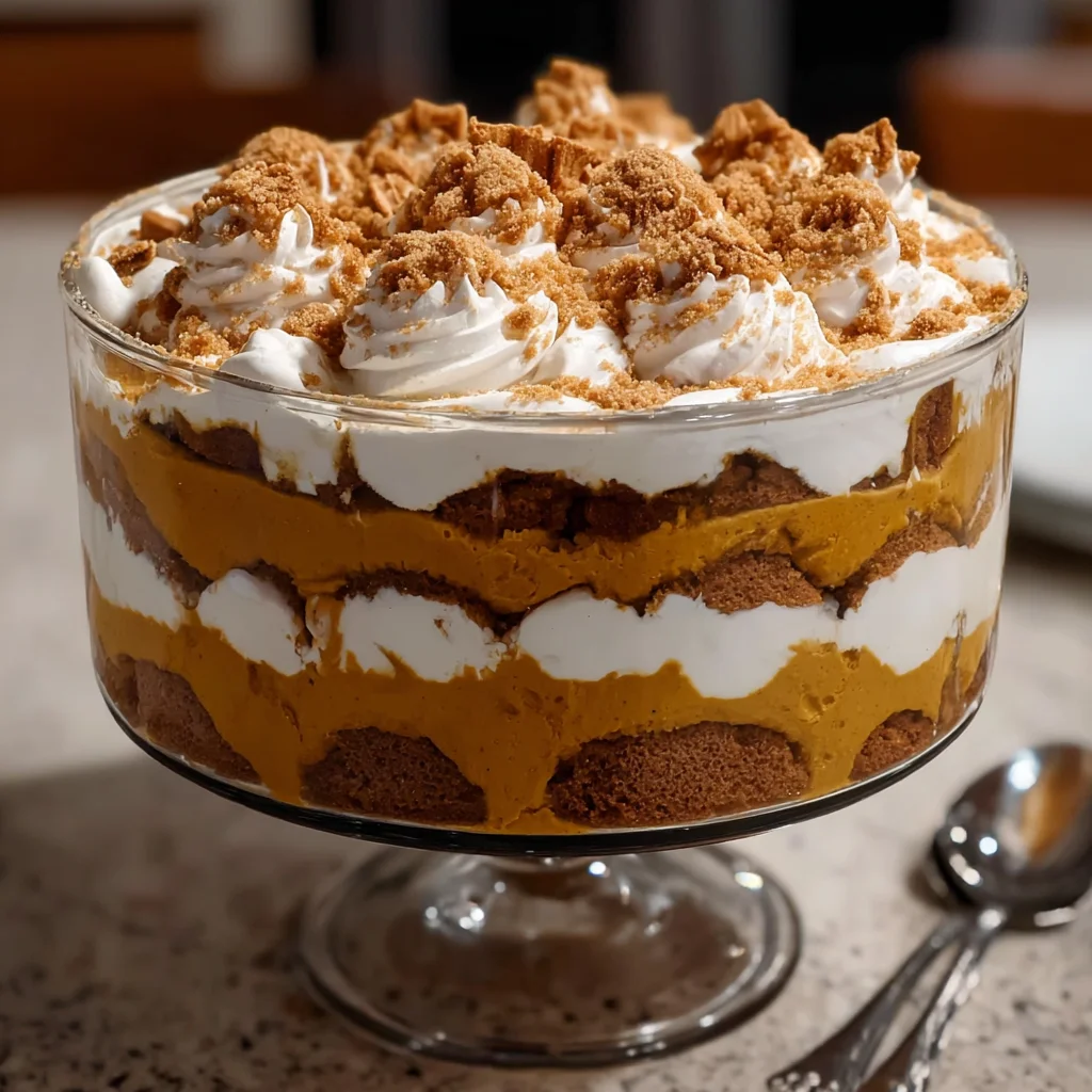 Pumpkin Trifle – Creamy, Spiced & Layered with Fall Flavor!