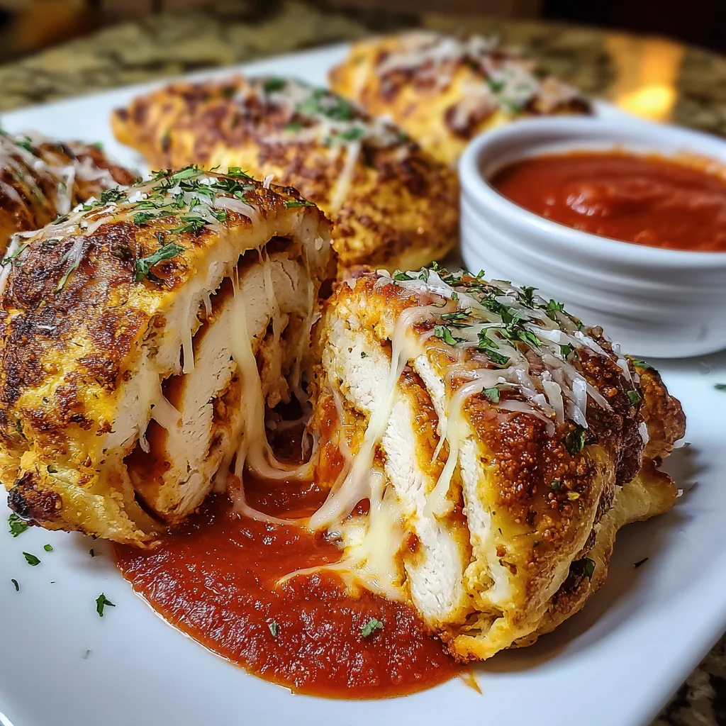 Chicken Parmesan Puff Pillows – Crispy, Cheesy & Comfort in Every Bite!