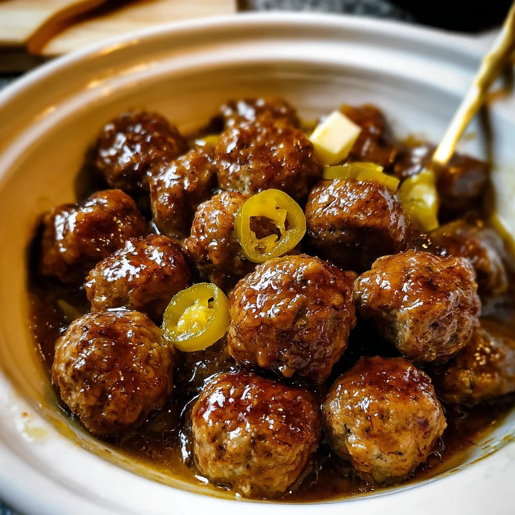 Crockpot Mississippi Meatballs – Tangy, Savory & Crazy Addicting!