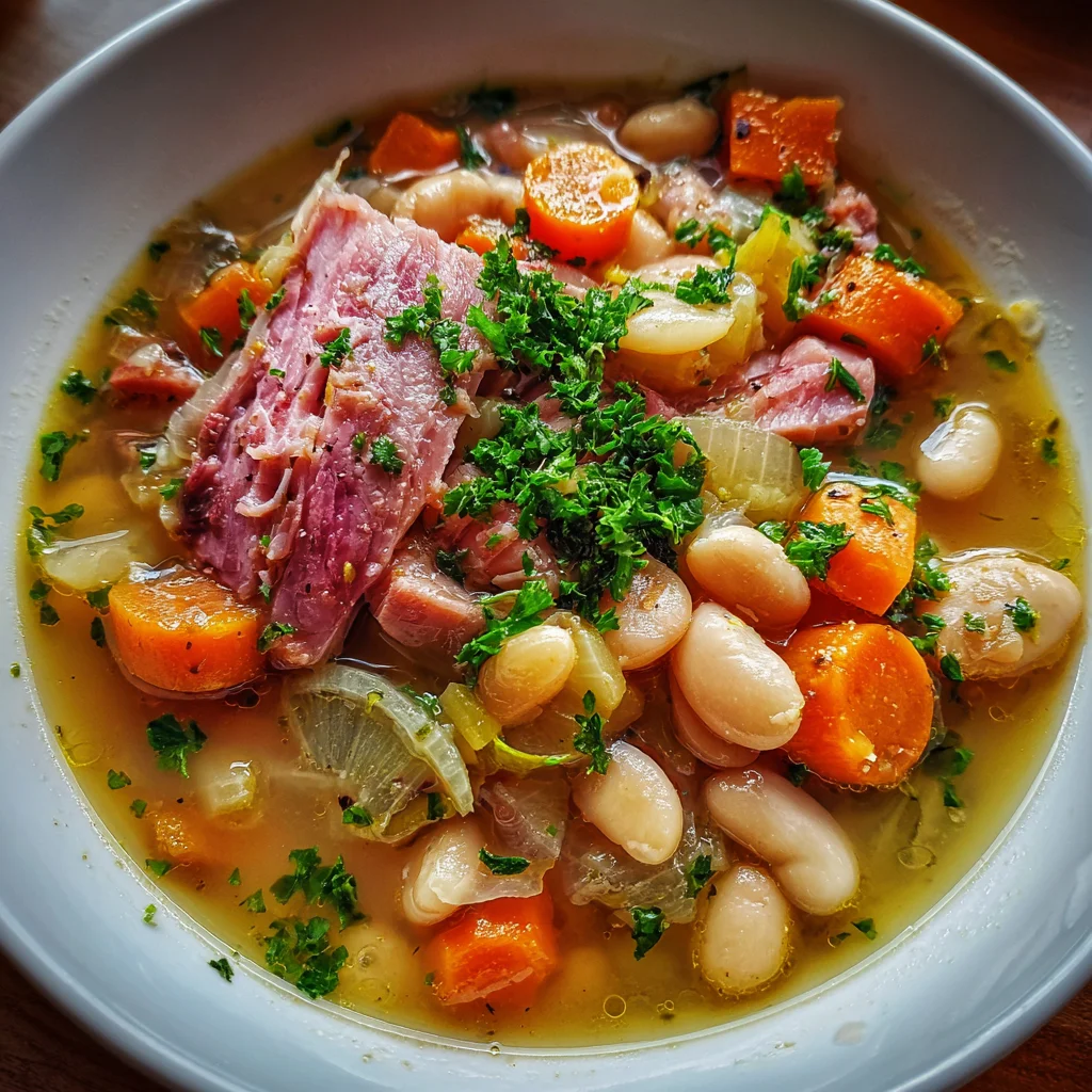 Navy Bean Ham Bone Soup – Cozy, Hearty & Packed with Home-Style Flavor!