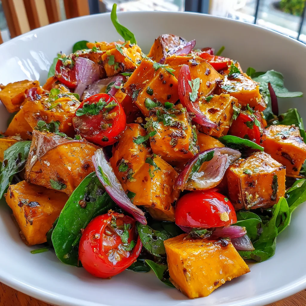 Healthy Roasted Sweet Potato Salad – Vibrant, Nutritious & Bursting with Flavor!