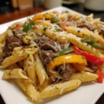 Budget-Friendly Philly Cheesesteak Pasta – Creamy, Savory & Totally Satisfying!