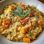 Cheesy Butternut Squash Orzo – Creamy, Cozy & Fall-Inspired Comfort!