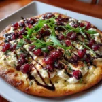 Cranberry Goat Cheese Flatbread – Sweet, Savory & Holiday Party-Perfect!