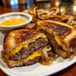Smashing Patty Melts with Signature Sauce – Crispy, Cheesy & Bursting with Bold Flavor!