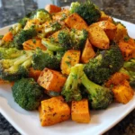 Delicious Roasted Broccoli and Sweet Potatoes – Crispy, Flavorful & Naturally Sweet!