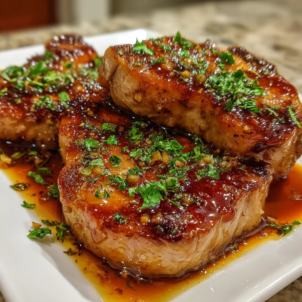 Slow Cooker Honey Garlic Pork Chops – Tender, Sweet & Savory Perfection!