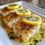 Healthy Lemon Butter Baked Cod – Light, Flaky & Full of Fresh Flavor!
