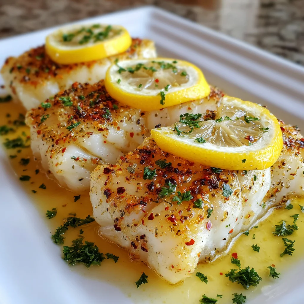 Healthy Lemon Butter Baked Cod – Light, Flaky & Full of Fresh Flavor!