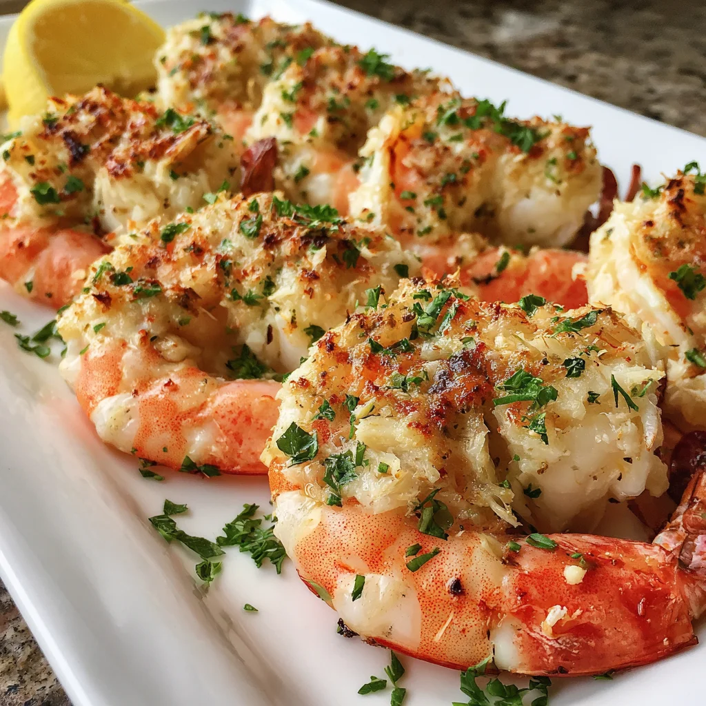 Baked Jumbo Shrimp Stuffed with Crabmeat – Elegant, Flavorful & Seafood Perfection!