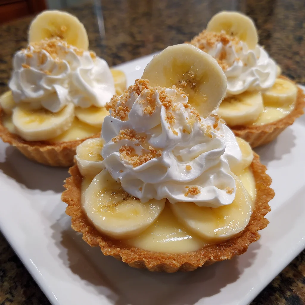 Creamy Mini Banana Pudding Pies – Sweet, Silky & Irresistibly Cute!