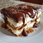 No-Bake Chocolate Éclair Cake – Creamy, Dreamy & Totally Irresistible!