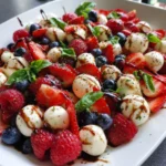 Mixed Berry Caprese Salad – Fresh, Sweet & Bursting with Summer Flavor