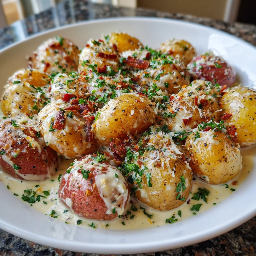 Creamy Garlic Sauce Potatoes – Velvety, Savory & Totally Irresistible!