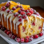 Cranberry Orange Loaf Cake – Moist, Zesty & Bursting with Festive Flavor!