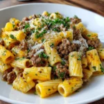 Cheeseburger Pasta – Creamy, Cheesy & Loaded with Classic Burger Flavor!