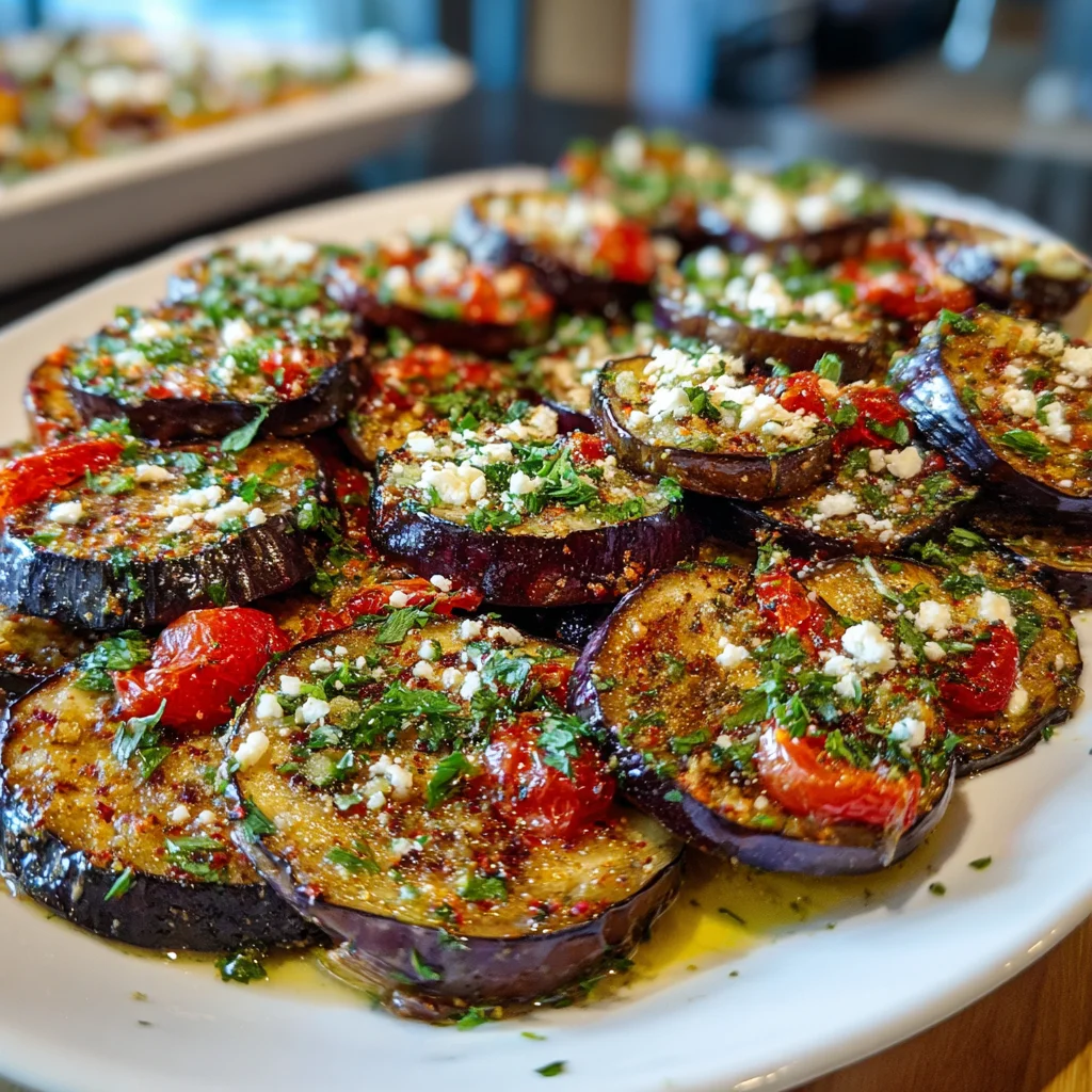 Mediterranean Roasted Eggplant – Savory, Smoky & Bursting with Flavor!