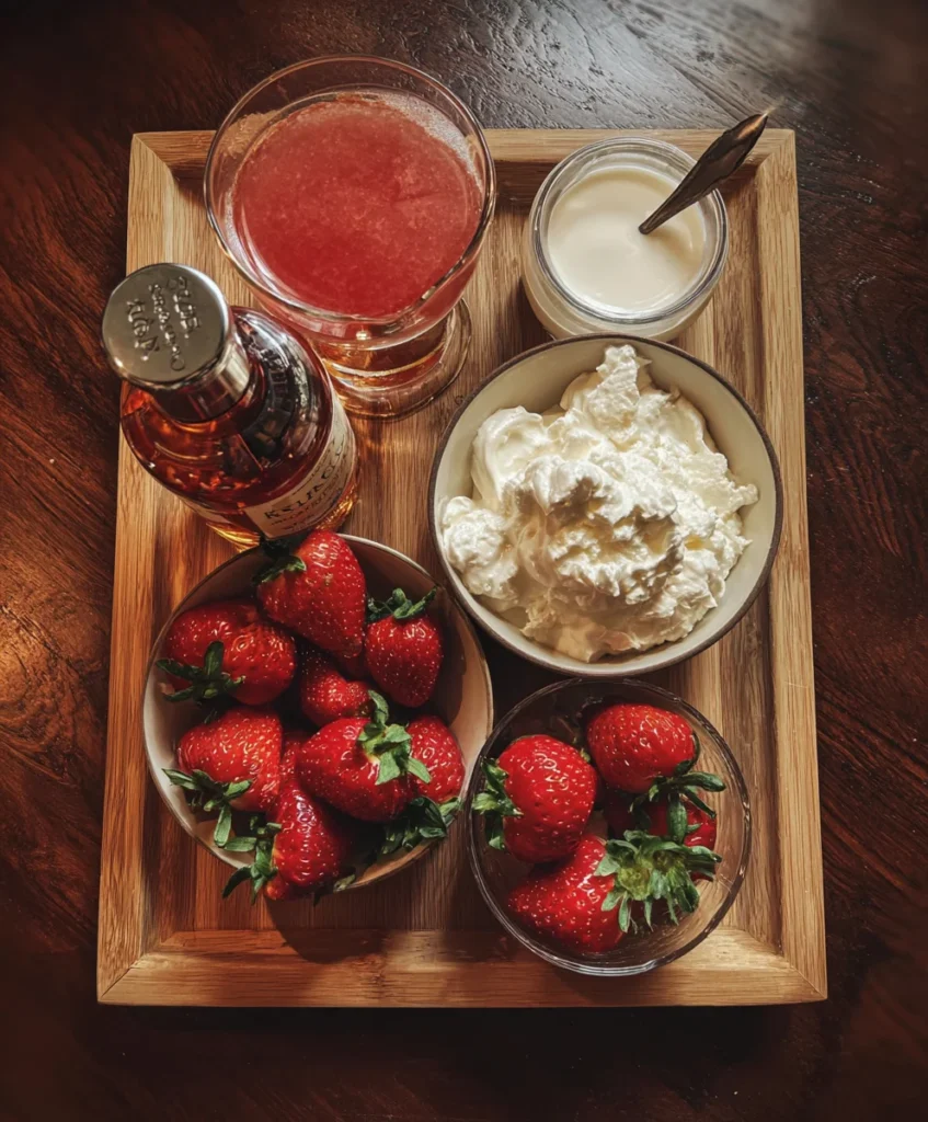 Strawberry Shortcake Cream Cocktail – Sweet, Creamy & Dessert-in-a-Glass Delicious!