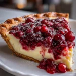 Cranberry Custard Pie Delight – Creamy, Tangy & Holiday-Perfect!
